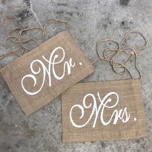 Wedding Chair ties 11x8